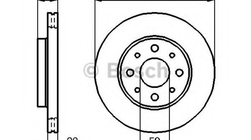 Disc frana FORD KA (RU8) (2008 - 2016) BOSCH 0 986 479 B76 piesa NOUA