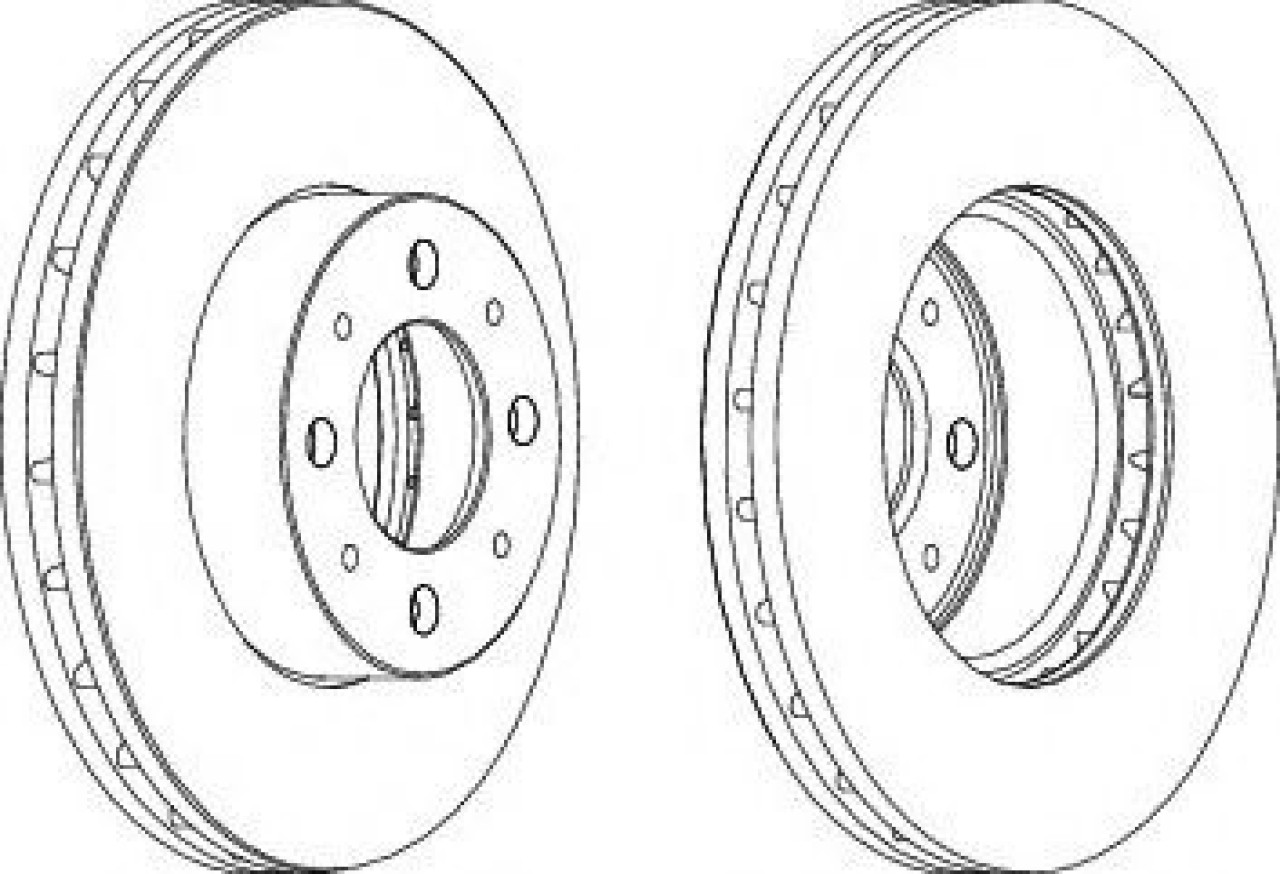 Disc frana FORD KA (RU8) (2008 - 2016) FERODO DDF1179C piesa NOUA