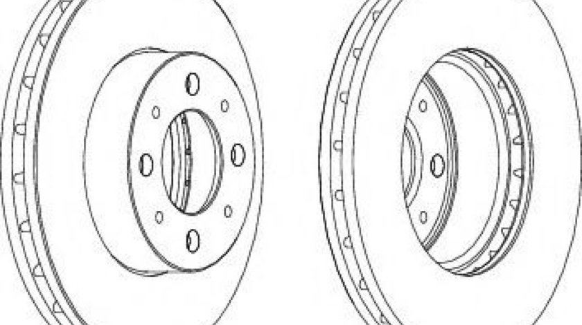 Disc frana FORD KA (RU8) (2008 - 2016) FERODO DDF1179C piesa NOUA