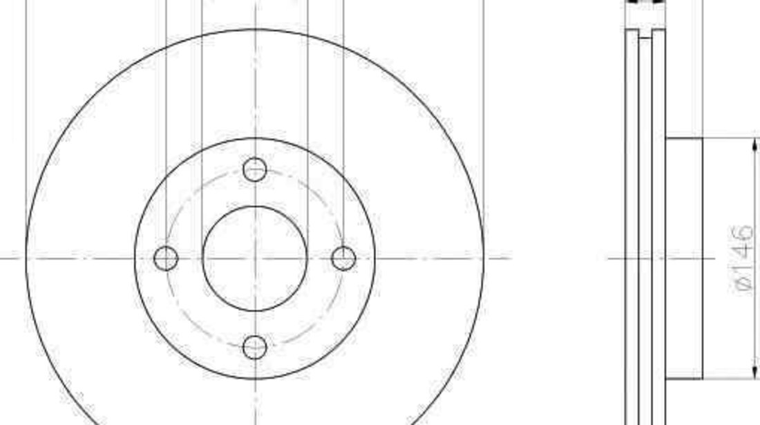 Disc frana FORD MONDEO I combi (BNP) TEXTAR 92075400