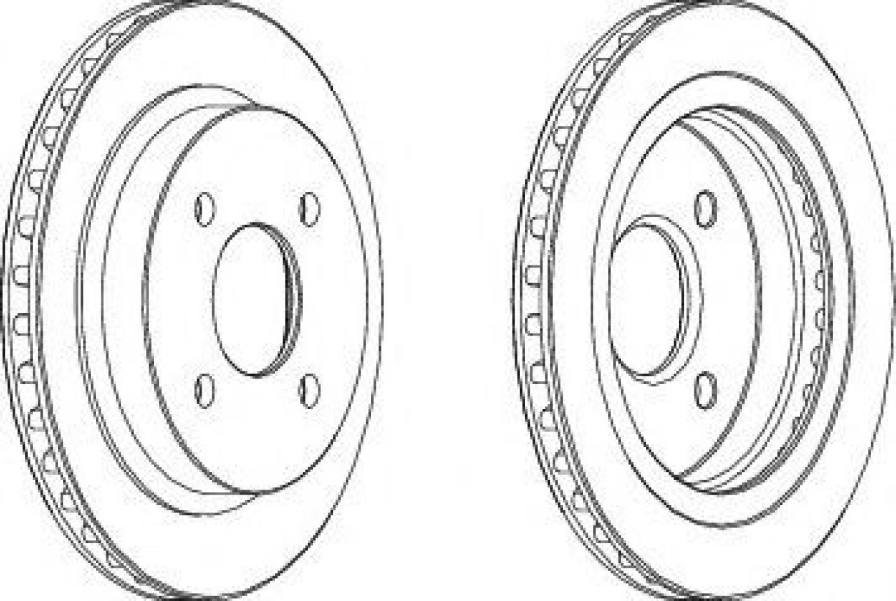 Disc frana FORD MONDEO II (BAP) (1996 - 2000) FERODO DDF479C piesa NOUA
