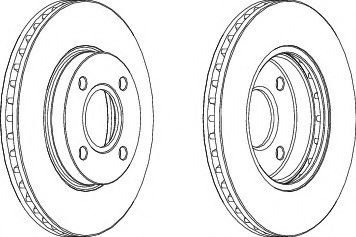 Disc frana FORD MONDEO II (BAP) (1996 - 2000) FERODO DDF364 piesa NOUA