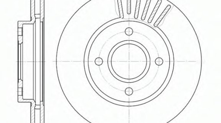 Disc frana FORD MONDEO II Limuzina (BFP) (1996 - 2000) REMSA 6211.10 piesa NOUA