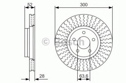 Disc frana FORD MONDEO IV (BA7) (2007 - 2016) BOSCH 0 986 479 D38 piesa NOUA