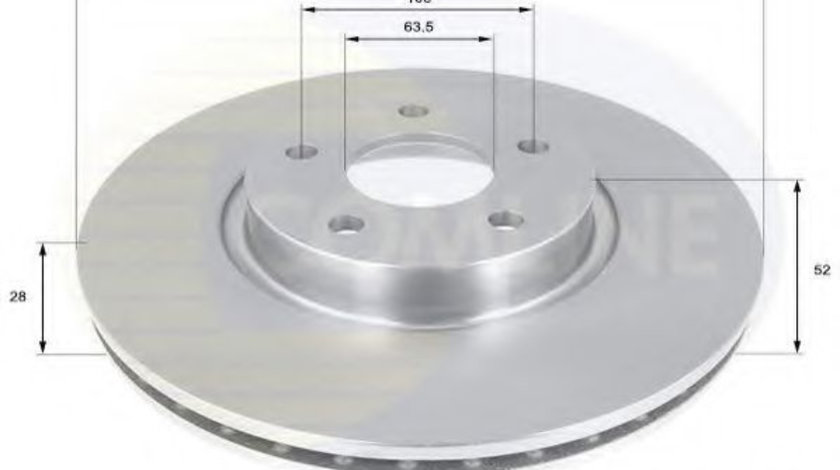 Disc frana FORD MONDEO IV (BA7) (2007 - 2016) COMLINE ADC1249V piesa NOUA