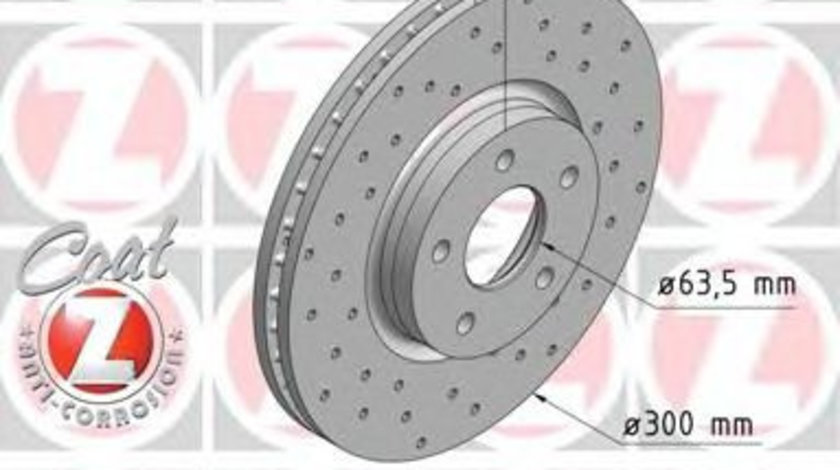 Disc frana FORD MONDEO IV (BA7) (2007 - 2016) ZIMMERMANN 250.1365.52 piesa NOUA