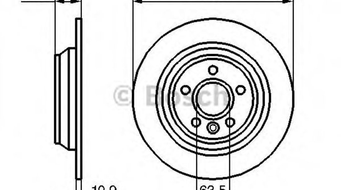 Disc frana FORD MONDEO IV Turnier (BA7) (2007 - 2016) BOSCH 0 986 479 B94 piesa NOUA