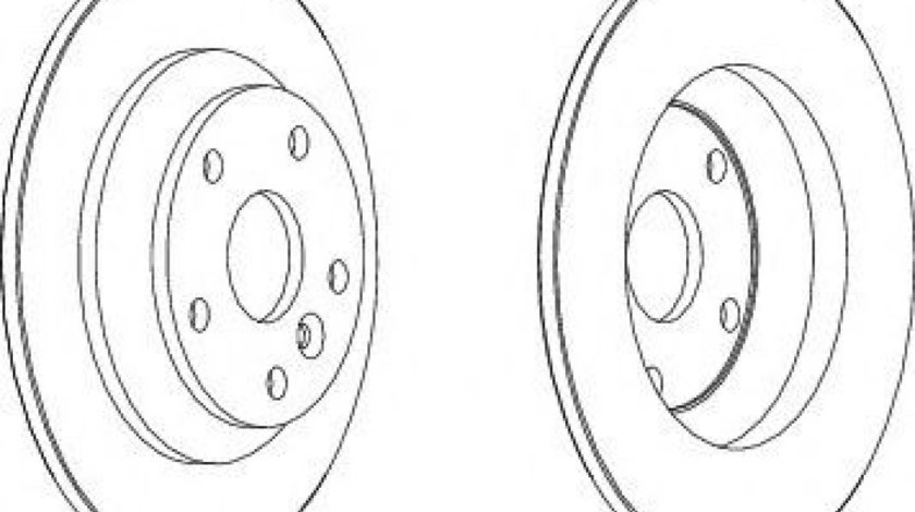 Disc frana FORD MONDEO IV Turnier (BA7) (2007 - 2016) FERODO DDF1616C piesa NOUA