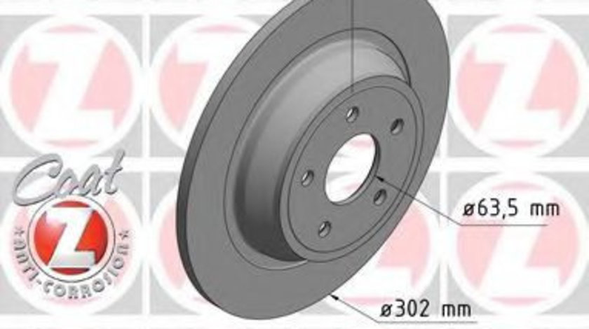 Disc frana FORD MONDEO V Hatchback (2014 - 2016) ZIMMERMANN 250.1376.20 piesa NOUA