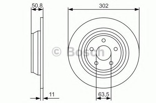 Disc frana FORD MONDEO V Limuzina (2012 - 2016) BOSCH 0 986 479 D37 piesa NOUA