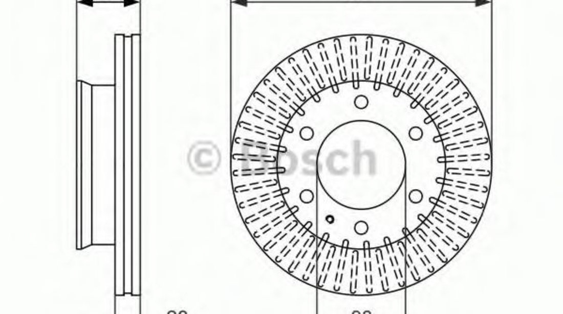 Disc frana FORD RANGER (ES, ET) (2005 - 2012) BOSCH 0 986 479 711 piesa NOUA