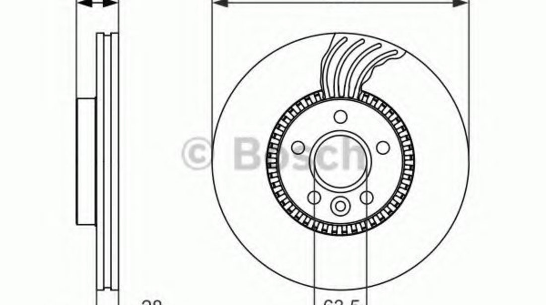 Disc frana FORD S-MAX (WA6) (2006 - 2016) BOSCH 0 986 479 C19 piesa NOUA