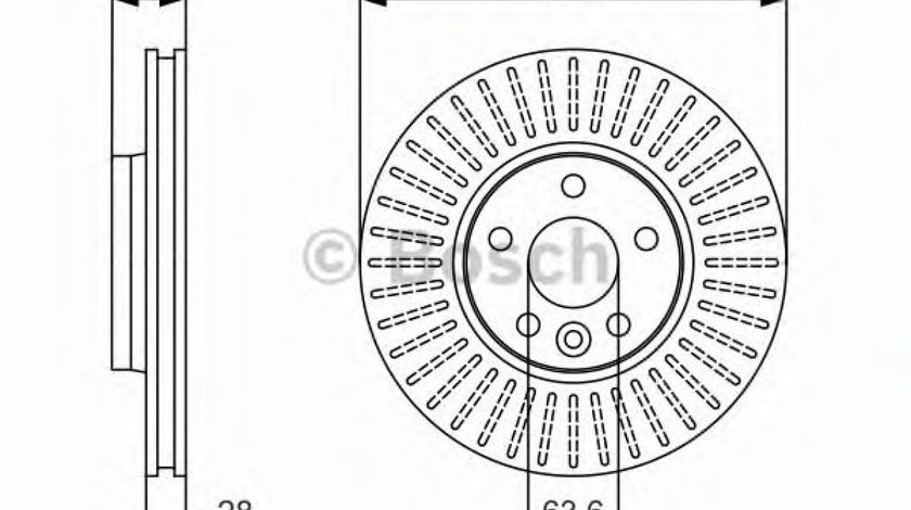 Disc frana FORD S-MAX (WA6) (2006 - 2016) BOSCH 0 986 479 974 piesa NOUA