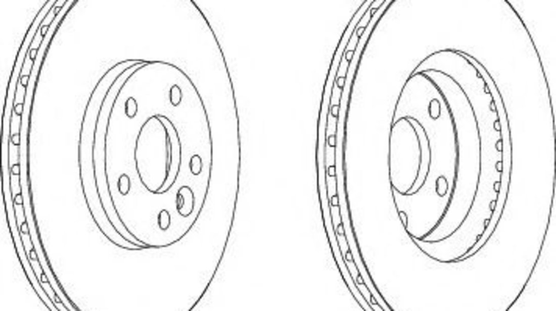 Disc frana FORD S-MAX (WA6) (2006 - 2016) FERODO DDF1567 piesa NOUA