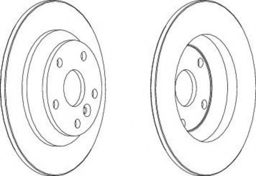 Disc frana FORD S-MAX (WA6) (2006 - 2016) FERODO DDF1616 piesa NOUA