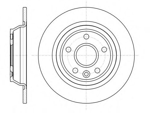 Disc frana FORD S-MAX (WA6) (2006 - 2016) REMSA 61167.00 piesa NOUA
