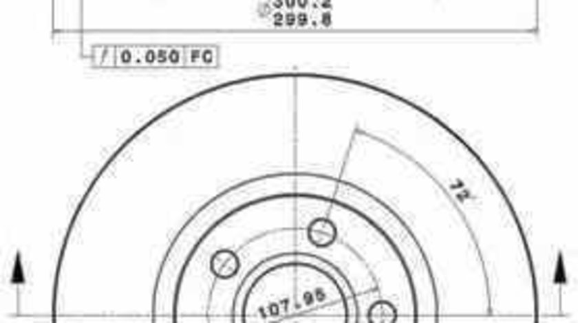 Disc frana FORD S-MAX WA6 BREMBO 09.A427.10