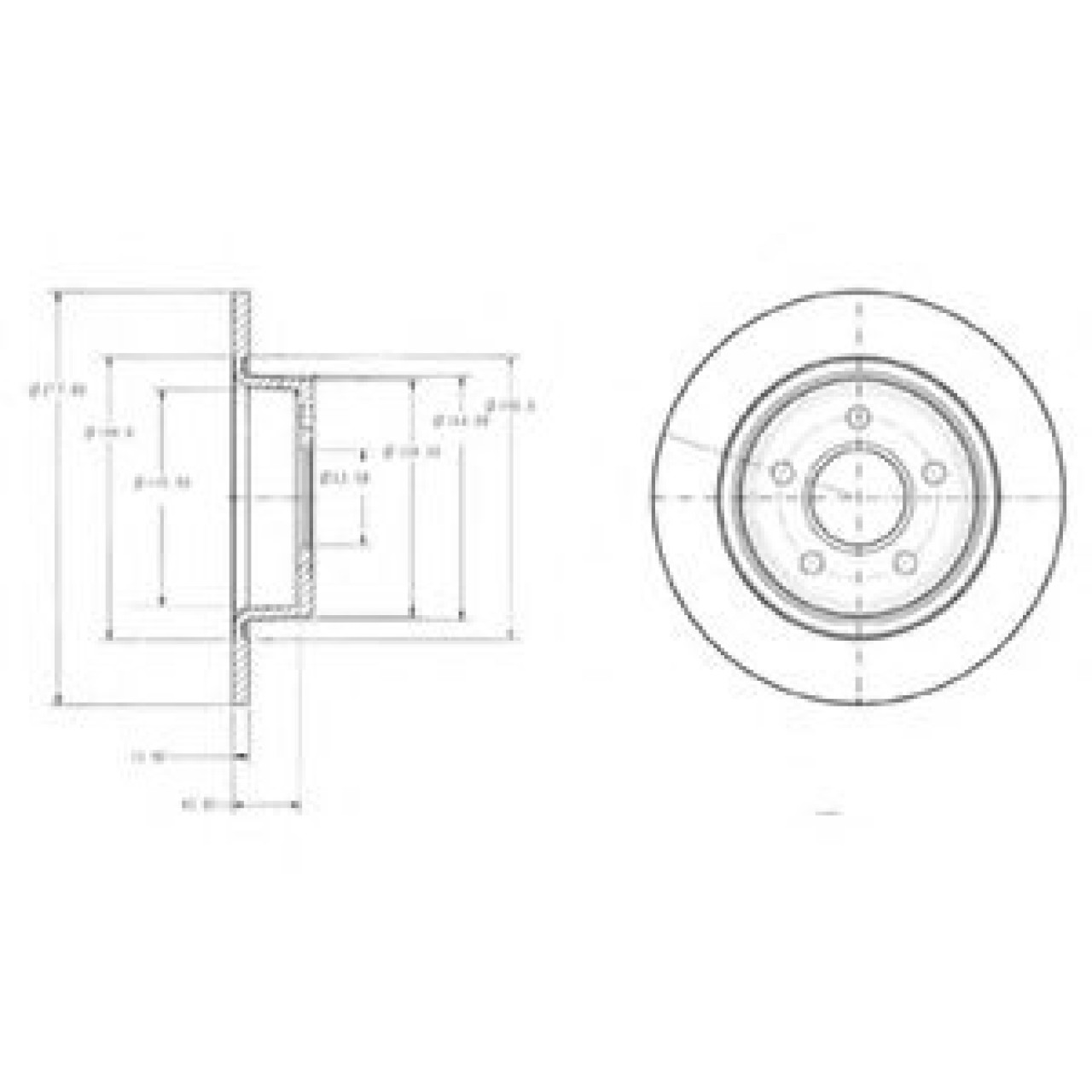 Disc frana FORD TOURNEO CONNECT (2002 - 2016) DELPHI BG3873 piesa NOUA