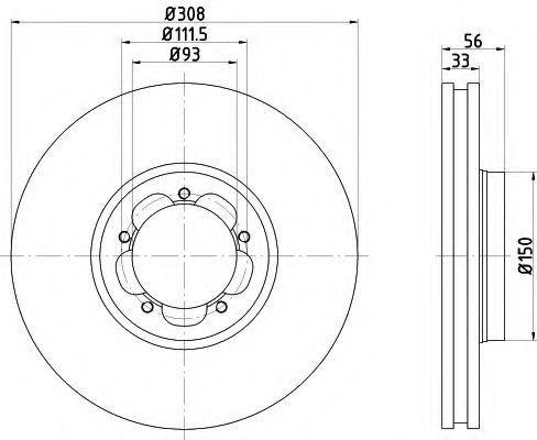 Disc frana FORD TOURNEO CUSTOM bus (2012 - 2016) TEXTAR 92273003 piesa NOUA