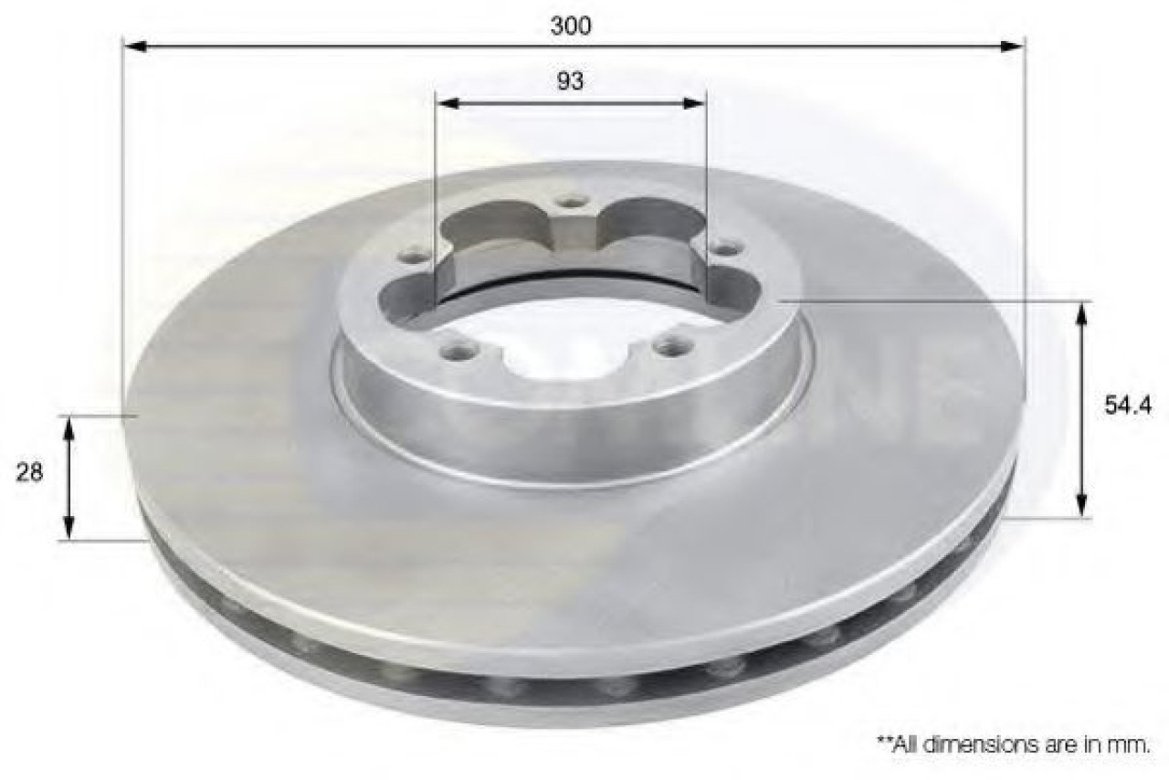 Disc frana FORD TRANSIT bus (2006 - 2014) COMLINE ADC1232V piesa NOUA