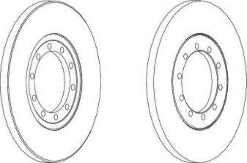 Disc frana FORD TRANSIT bus (2006 - 2014) JURID 562537JC piesa NOUA