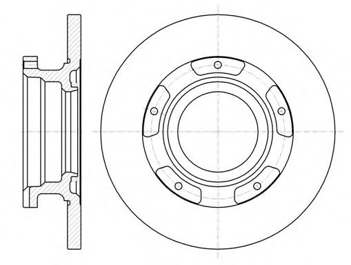 Disc frana FORD TRANSIT bus (2006 - 2014) REMSA 61107.00 piesa NOUA