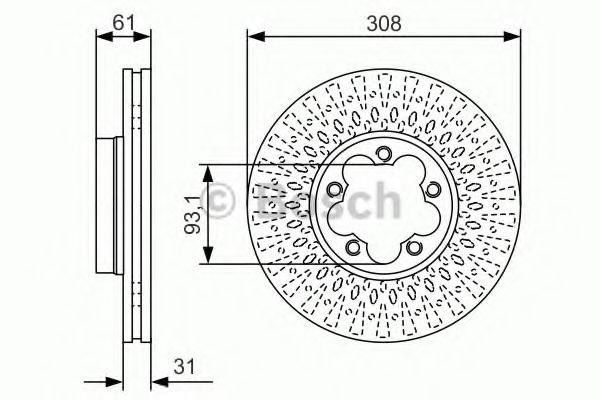 Disc frana FORD TRANSIT bus (2013 - 2016) BOSCH 0 986 479 C99 piesa NOUA