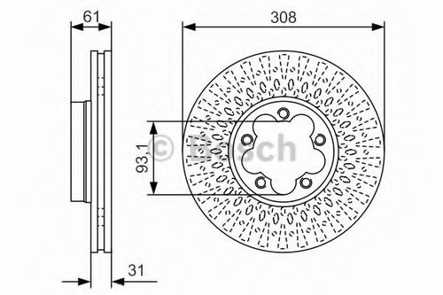 Disc frana FORD TRANSIT bus (2013 - 2016) BOSCH 0 986 479 C99 piesa NOUA