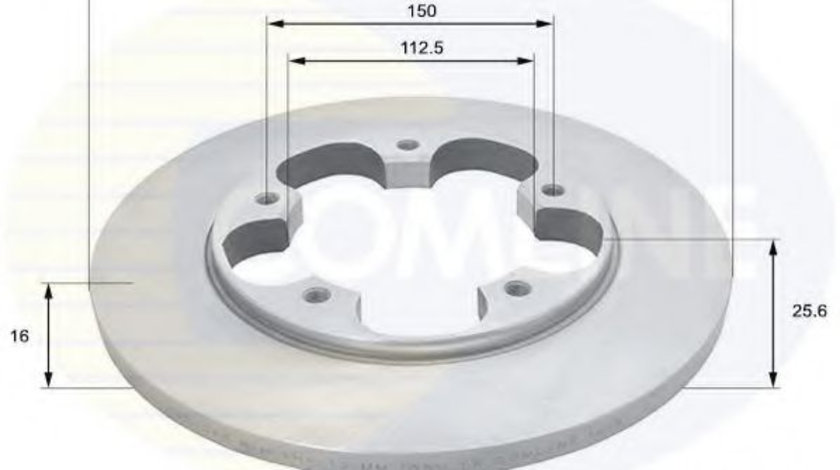 Disc frana FORD TRANSIT bus (2013 - 2016) COMLINE ADC1268 piesa NOUA