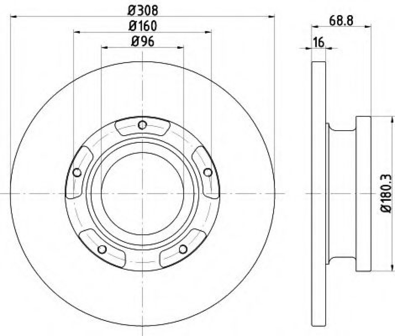 Disc frana FORD TRANSIT bus (2013 - 2016) TEXTAR 92273903 piesa NOUA