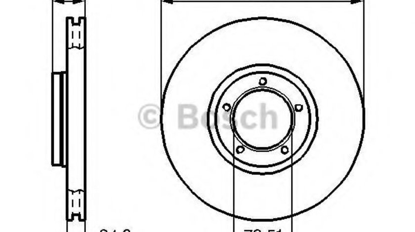 Disc frana FORD TRANSIT bus (E) (1994 - 2000) BOSCH 0 986 478 166 piesa NOUA