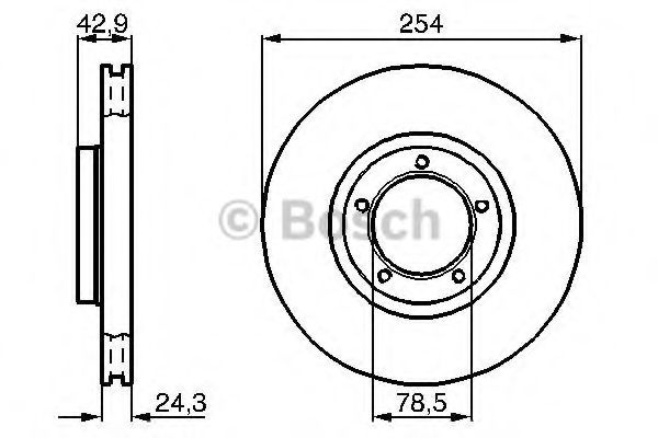 Disc frana FORD TRANSIT bus (E) (1994 - 2000) BOSCH 0 986 478 160 piesa NOUA