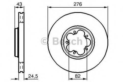 Disc frana FORD TRANSIT bus (FD, FB, FS, FZ, FC) (2000 - 2006) BOSCH 0 986 479 B28 piesa NOUA