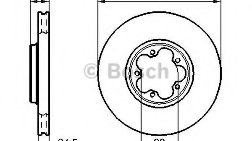 Disc frana FORD TRANSIT bus (FD, FB, FS, FZ, FC) (2000 - 2006) BOSCH 0 986 478 299 piesa NOUA