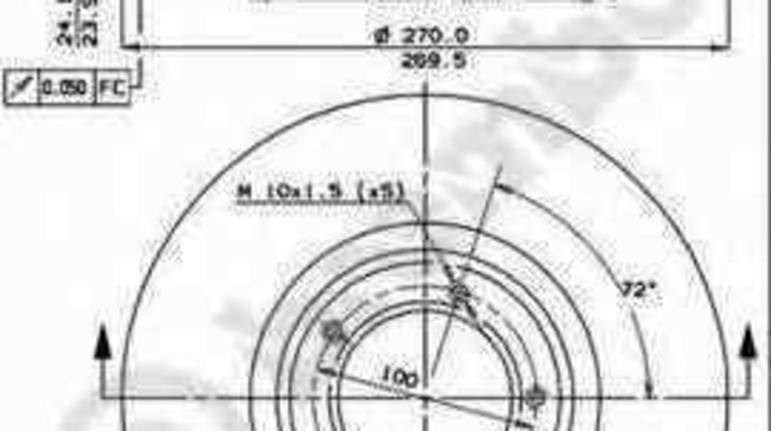 Disc frana FORD TRANSIT bus (V_ _) BREMBO 09.2943.10