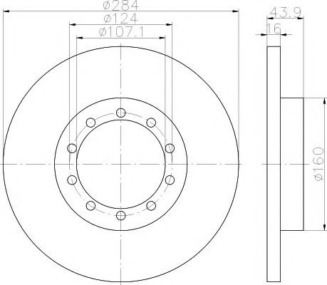 Disc frana FORD TRANSIT caroserie (2006 - 2014) TEXTAR 93242500 piesa NOUA