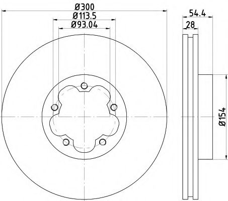 Disc frana FORD TRANSIT caroserie (2006 - 2014) TEXTAR 92231500 piesa NOUA