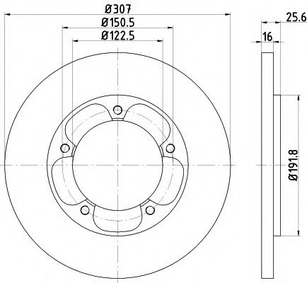 Disc frana FORD TRANSIT caroserie (2013 - 2016) TEXTAR 92274103 piesa NOUA
