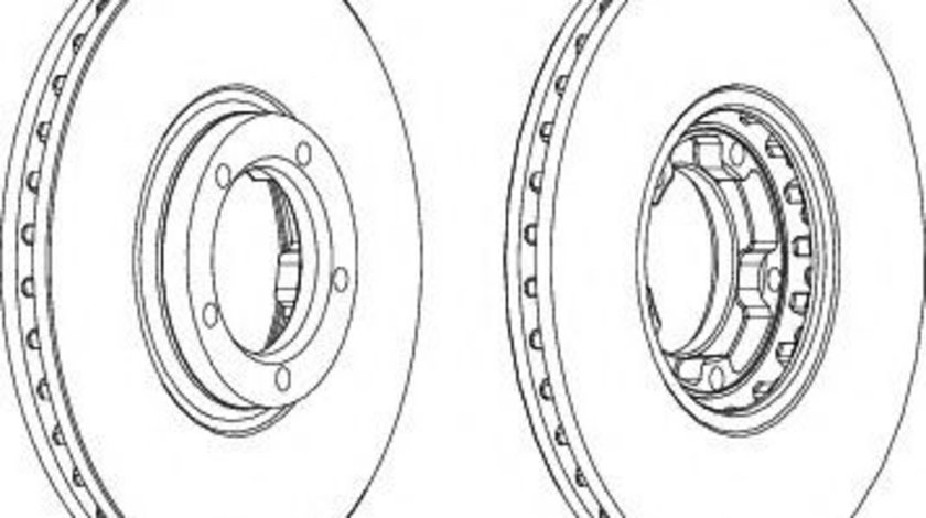 Disc frana FORD TRANSIT caroserie (E) (1994 - 2000) FERODO DDF849 piesa NOUA