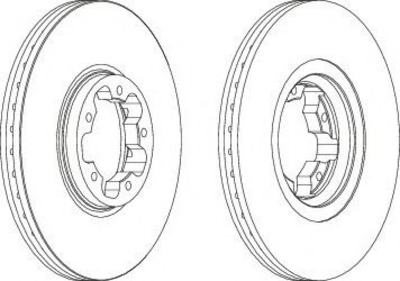 Disc frana FORD TRANSIT caroserie (FA) (2000 - 2006) FERODO DDF1113 piesa NOUA