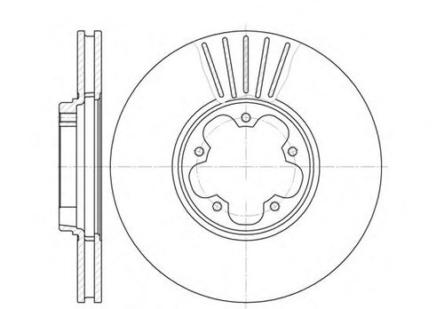 Disc frana FORD TRANSIT caroserie (FA) (2000 - 2006) REMSA 6609.10 piesa NOUA
