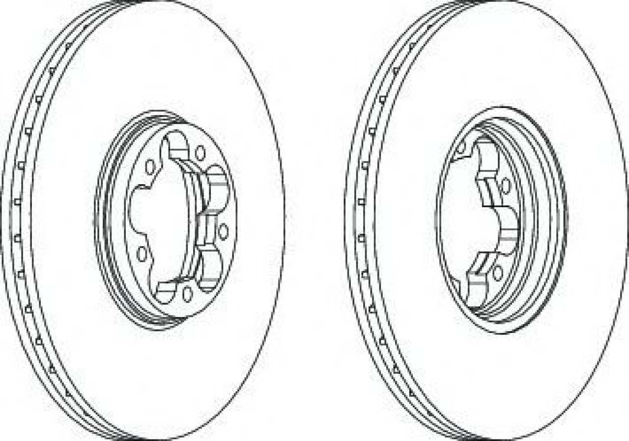 Disc frana FORD TRANSIT caroserie (FA) (2000 - 2006) FERODO DDF1112 piesa NOUA