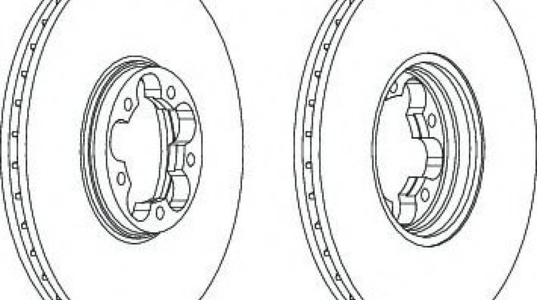 Disc frana FORD TRANSIT caroserie (FA) (2000 - 2006) FERODO DDF1112 piesa NOUA