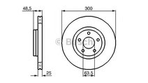 Disc frana Ford TRANSIT CONNECT caroserie 2013-201...