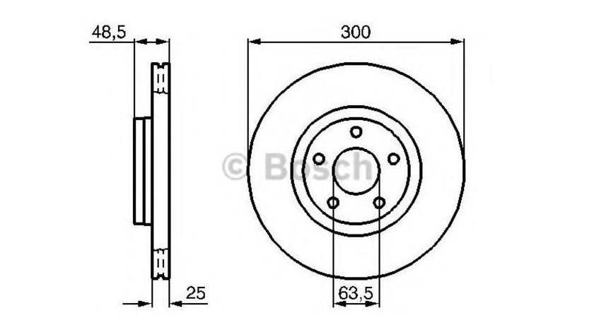 Disc frana Ford TRANSIT CONNECT caroserie 2013-2016 #3 0986479171