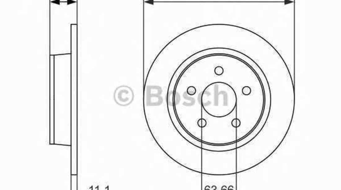 Disc frana FORD TRANSIT CONNECT Kombi BOSCH 0 986 479 762