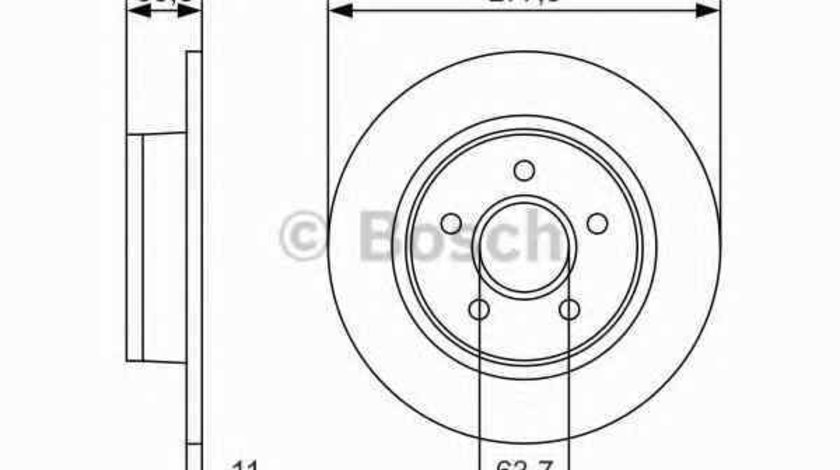 Disc frana FORD TRANSIT CONNECT P65 P70 P80 BOSCH 0 986 479 S51