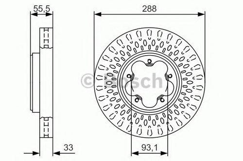 Disc frana FORD TRANSIT CUSTOM bus (2012 - 2016) BOSCH 0 986 479 A49 piesa NOUA