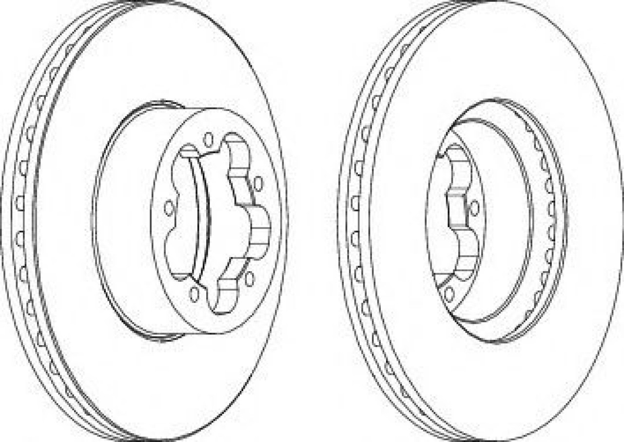 Disc frana FORD TRANSIT platou / sasiu (2006 - 2014) FERODO DDF1554 piesa NOUA