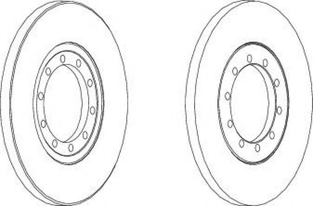 Disc frana FORD TRANSIT platou / sasiu (2006 - 2014) FERODO DDF1537 piesa NOUA